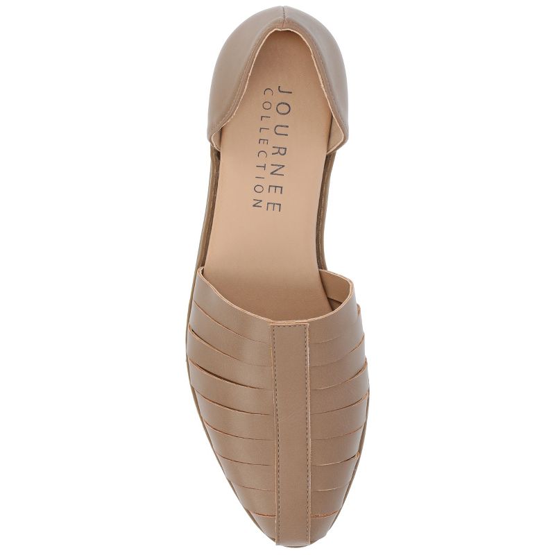 Journee Collection Womens Anyah Ankle Cuff Slip On Almond Toe Flats, 5 of 11