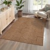 Living Room Rug, Washable Area Rugs, Abstract Rug for Bedroom, Area Low Pile Rug, Soft Rainbow Non Slip Throw Rugs with Rubber - 2 of 4
