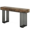 Resenkos Entryway Table, Console Sofa Table,55-inch Console Table, Modern Entryway Table with Metal Legs,Rustic - 4 of 4