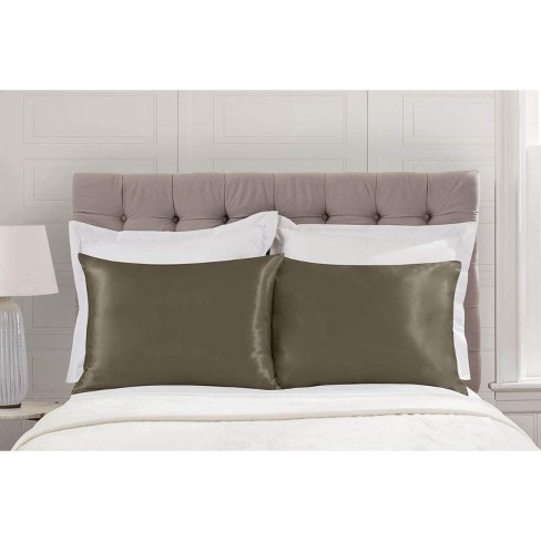 Kitsch Satin Pillowcase - Charcoal Grey : Target