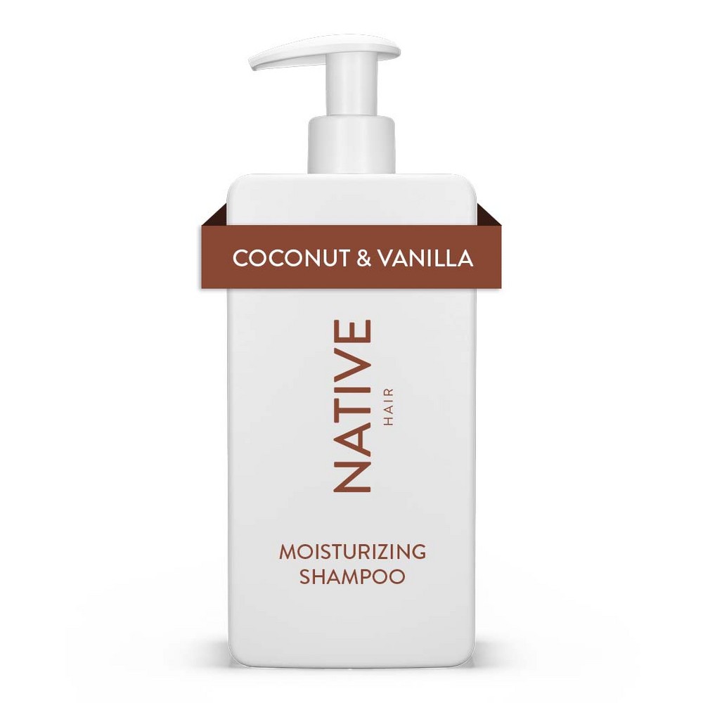 Photos - Hair Product Native Coconut & Vanilla Moisturizing Vegan Shampoo Sulfate, Paraben and S 