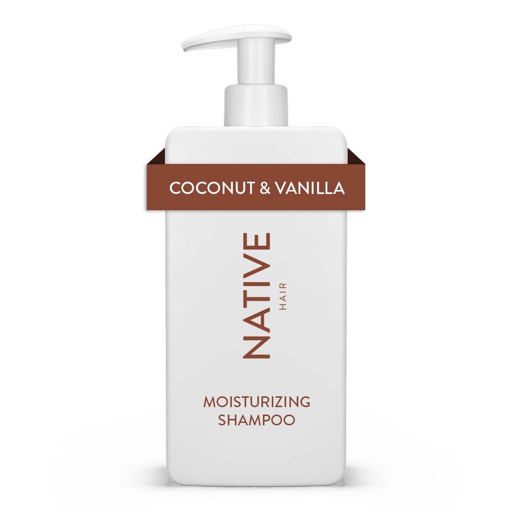 Photos - Hair Product Native Coconut & Vanilla Moisturizing Vegan Shampoo Sulfate, Paraben and Silicone Free - 16.5 fl oz 