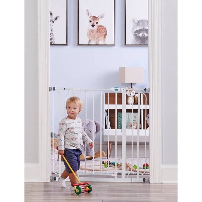 Extra Tall White Metal Retractable Safety Gate