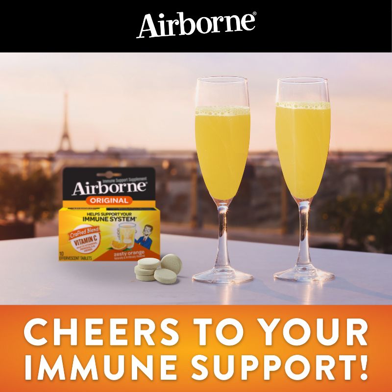Airborne Immune Support Effervescent Tablets with Vitamin C &#38; Zinc - Very Berry - 10ct, 6 of 11