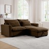 NicBex Couches for Living Room Deep Seat 2-Seater Sofa Couch Comfort Corduroy Upholstered Sofa With Pillows and Storage for Bedroom - 3 of 4