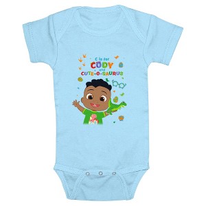 Infant's CoComelon C Is for Cody and Cute-O-Saurus Bodysuit - 1 of 3