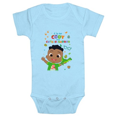 Infant's CoComelon C Is for Cody and Cute-O-Saurus Bodysuit - image 1 of 3