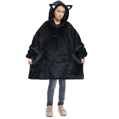 Catalonia Wearable Hoodie Blanket Sweatshirt, Oversized Comfortable Hooded Pullover Jacket for 7-16 yr Teens Youth Kids, Gift Idea