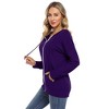 WhizMax Women's Fashion Hooded Zip-Up Sweatshirt - 3 of 4