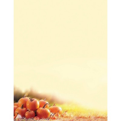 80ct Glistening Pumpkins Letterhead