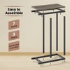 ResenkosSofa Table, End Table, Side Table,C-shaped Side Table with Heavy-duty Metal Frame-Oak Gray - 3 of 4