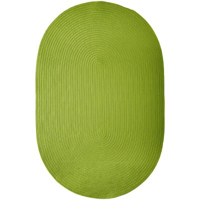 Colonial Mills Boca Raton - Bright Green 5 Ft x7 Ft Oval Rug Indoor/Outdoor 100% Polypropylene