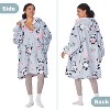 Womens' Hoodie Zip Up Sweatshirt with Full Fleece Lined, Oversized Zip-Up Adult Blanket Hoodie Wearable for Womens Men - Catalonia - 2 of 4