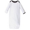 Hudson Baby Infant Girl Cotton Gowns, Heart, Preemie-Newborn - 3 of 4