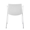 Syemin Dining Chairs Set of 2 Wired Contemporary Chair Kitchen Side Chairs, Farmhouse Dining Room Chair Kitchen Table Chairs, White, 21"*20.75"*32" - 4 of 4