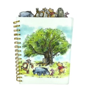 Disney Winnie the Pooh Tab Journal Notebook, Spiral Bound, 144 Lined Pages, 8 x 7 inches - 1 of 1
