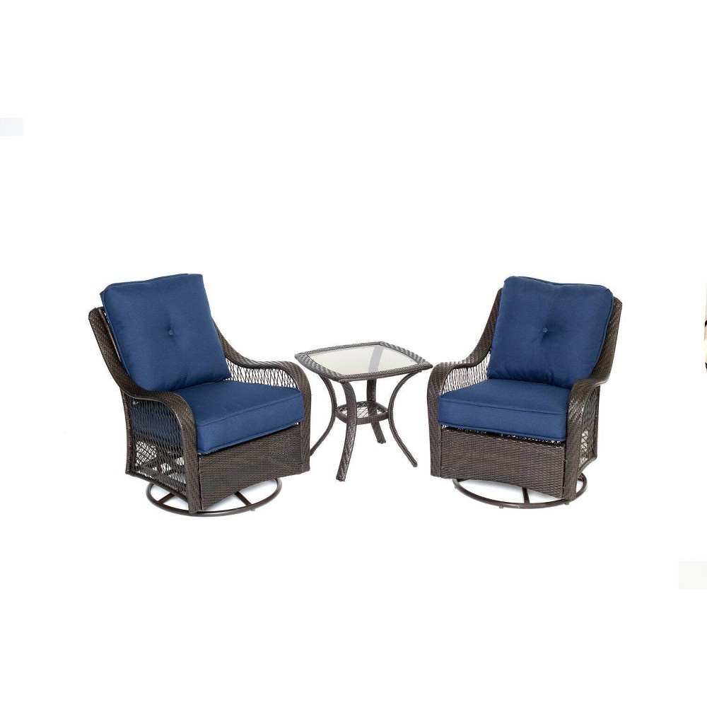 Merritt 3pc Swivel Glider Chair Seating Set - Cambridge