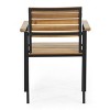 LARIS WOOD AND METAL CHAIR - 3 of 4