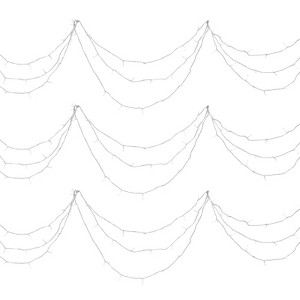 VEVOR LED Christmas String Lights, 200 LED, 76 ft Connectable Warm White Christmas Lights Outdoor, with 8 Modes, Twinkle Fairy Lighting Plug in,White - 1 of 4