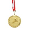 Unique Bargains Zinc Alloy Corrosion-Resistant Durable Embossed Design Sports Award Medals Gold, Red White 5 Pcs - 3 of 4