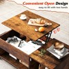 Coffee Table, 41.7" Lift Top Coffee Table with Storage Cabinet and Hidden Compartment, Wood Center Table for Living Room - 4 of 4
