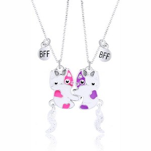 Best Friend Necklace Gifts Magnetic Matching Friendship Necklace for 2 Girls BFF Sister - 1 of 3