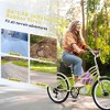 YONWAY 24 Inch Cruiser Bike, 6 Speeds Hybrid Bikes With Dual Disc Brake Suitable For Leisure Riding And Long-distance Commuting - 4 of 4
