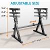Heavy Duty Digital Piano Stand for Musicians with Adjustable Height, Rugged Metal Construction, Glossy Black Finish - 2 of 4