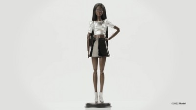 Barbie Signature Posable Barbie Looks Dark Brown Hair Collector Doll :  Target