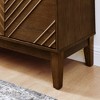 Kumasinova 60.5" Mid-Century Modern Sideboard Buffet Cabinet with Geometric Doors,Storage Console with Adjustable Shelves for Kitchen,Entryway - 4 of 4
