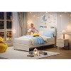 Twin Upholstered Platform Bed Frame with Bookcase Headboard, Velvet Platform Bed Mattress Foundation - 4 of 4