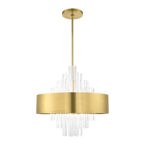 Livex Lighting Orenburg 10 - Light Pendant in  Natural Brass - 1 of 4