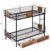 NicBex Twin XL over Twin XL Bunk Bed with MDF Board Guardrail and 2 Storage Drawers,Loft Bed with Ladder,Noise Reduced Bunk Beds for Bedroom - image 3 of 4