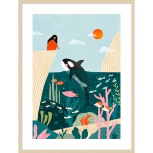 Amanti Art Untitled Artwork 172 by Bea Muller Wood Framed Wall Art Print - 1 of 4
