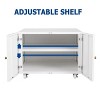 Metal Printer Stand with Storage, Mobile Printer Cabinet, Table for Printers with Adjustable Shelf File Cabinets on Wheels 3D Printers Stand - 4 of 4