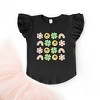 The Juniper Shop Smiley Clover Daisy Toddler Flutter Sleeve Tee - 2 of 3