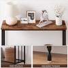 Console Table, Entryway Table with Glass Shelf and Metal Frame, Narrow Sofa Table Narrow Long Behind Couch Table - 3 of 4