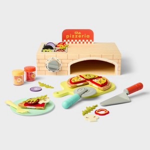 Pizza Party Play Set - Gigglescape™: Creative Play Food & Toy Kitchen, 57 Pieces, Ages 3+, Plastic & Wood - 1 of 4