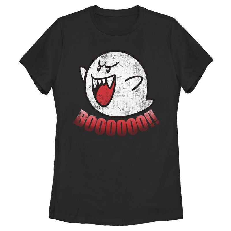 Women's Nintendo Retro Boo Ghost T-Shirt, 1 of 4