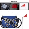 LAOTIES Dog Bike Trailer,Foldable Pet Carrier With Breathable Mesh,3 Entrances,Safety Flag,8 Reflectors And 20" Wheels For Small And Medium Dogs - 4 of 4