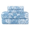 Pointehaven 180 GSM Brushed Cotton Printed Soft Flannel Deep Pocket Oversized Sheet Set - 3 of 4