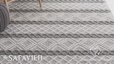 Ivory Hand-Tufted Wool Rectangular Area Rug 3' x 5'