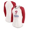 MLB Philadelphia Phillies Women's White 3/4 Sleeve Fashion T-Shirt - 3 of 3
