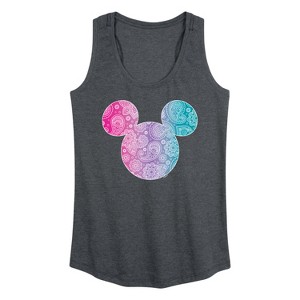 Women's - Disney - Paisley Mickey Graphic Racerback Tank - 1 of 4