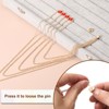 Unique Bargains Alloy Rhinestones Round Tassel Durable Fashionable Crystal Brooch - 4 of 4