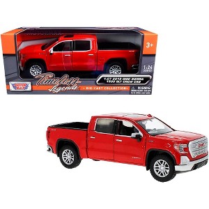 2019 GMC Sierra 1500 SLT Crew Cab Pickup Truck Red 1/24-1/27 Diecast Model Car by Motormax - 1 of 3
