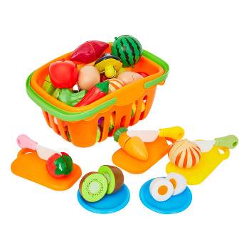 46-Piece Kids Play Food & Kitchen Accessories Set by Toy Time