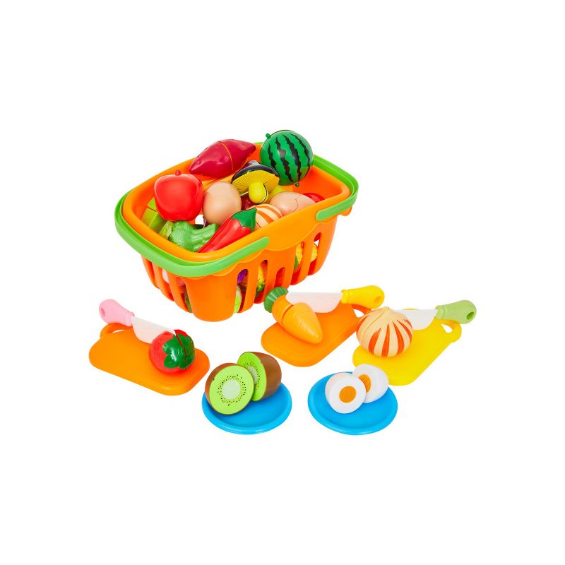 46-Piece Kids Play Food & Kitchen Accessories Set by Toy Time, 1 of 12