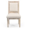 HomeRoots 20" Beige And White Side Chair - 4 of 4