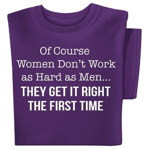 Collections Etc Women Get It Right Short Sleeve Novelty T-Shirt - 1 of 4